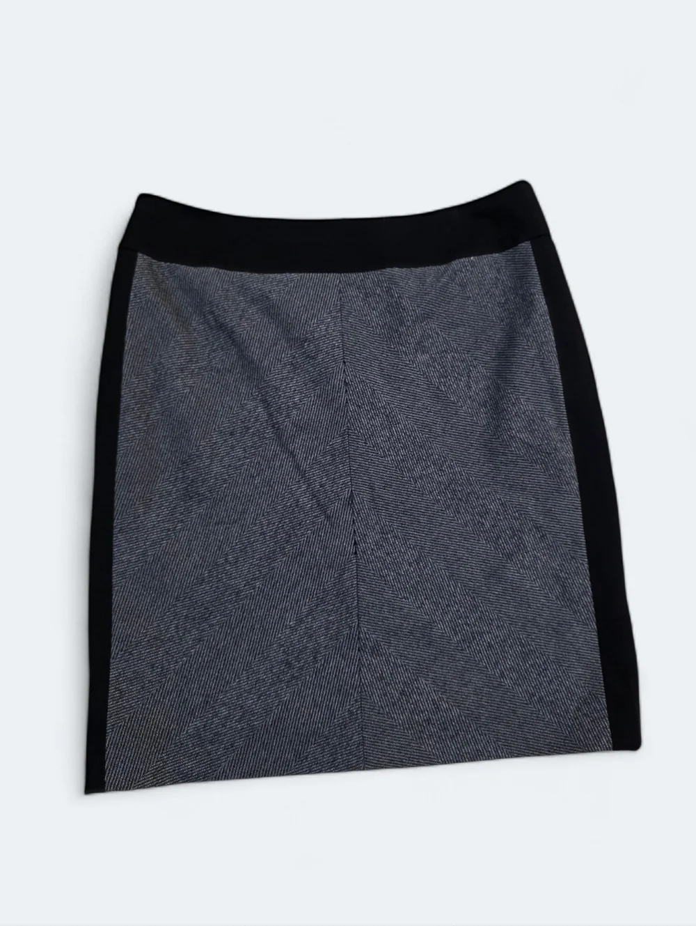Antonio Melani Colorblock Slimming Pencil Skirt - Gray & Black - Size 8